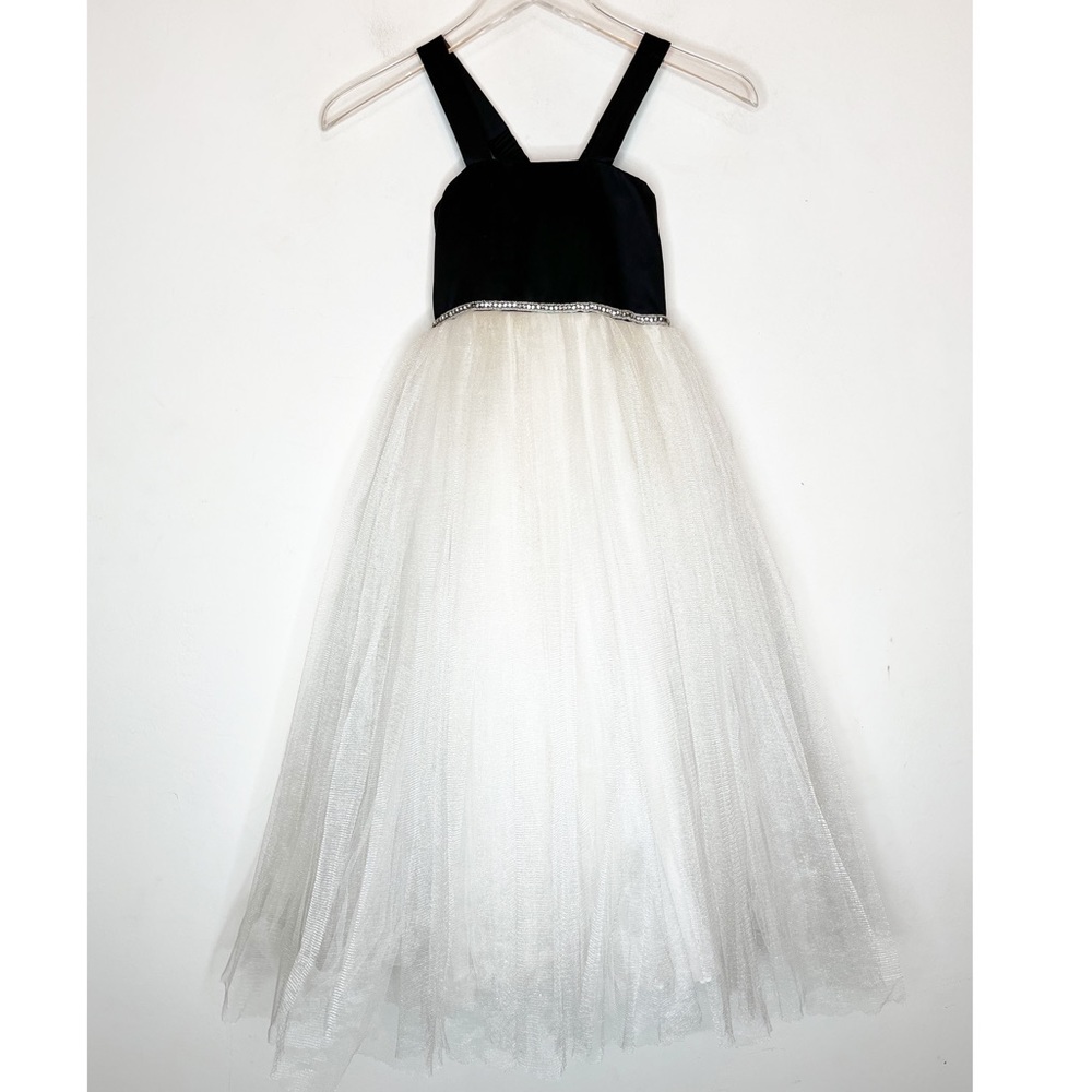 BHLDN Amalee ivory and black Tulle Full Dress/Gown. Size 4